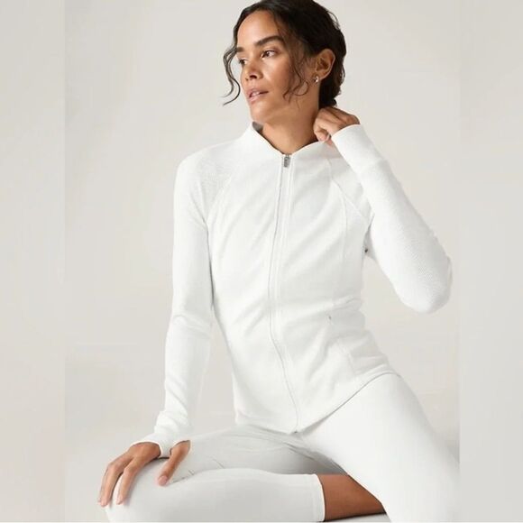 NWOT Athleta Salutation Ribbed Jacket - Picture 1 of 9